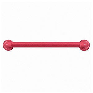 Barra de Apoio Alça de Acessibilidade PVC Vermelha 60cm Astra