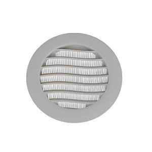 Grade Ventilação Embutir Tela Redonda 150mm Branca Estrela