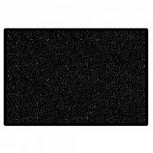 TAPETE VINIL BR 60x40 SILVER PRETO