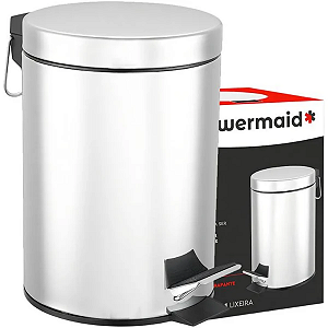 LIXEIRA PEADAL REDONDA 3L POWERMAID