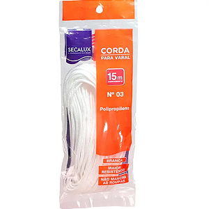 CORDA VARAL POLIPROPILENO SECALUX 15m  N°03 (111051)