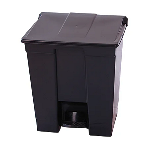 LIXEIRA PEDAL 30L PRETO