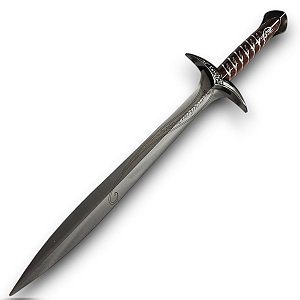 Espada Decorativa Ferroada Sting Senhor Dos Anéis Hobbit Frodo/Bilbo Em Aço