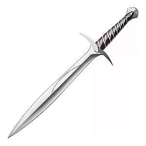 Espada Decorativa Ferroada Sting Senhor Dos Anéis Hobbit Frodo/Bilbo + Suporte de Parede