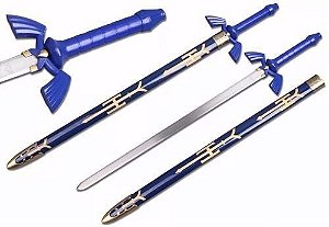 Espada The Legend of Zelda Azul Master Sword - Réplica em Aço Inox