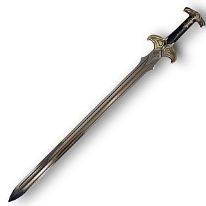 Espada Bard the Bowman Medieval Hobbit Sword Prateada Em Aço