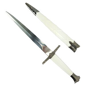Adaga Punhal Espada de Prata The Witcher Bruxo Medieval
