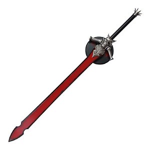 Espada Dante Devil May Cry 4 Rebellion em Aço Vermelha
