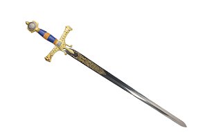 Espada Medieval Rei Davi - Rei Salomão Azul