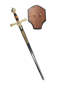 Espada Medieval Rei Davi - Rei Salomão Preto