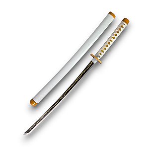Espada Katana Samurai Anime Demon Slayer Zenitsu Agatsuma Em Aço