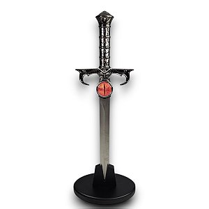 Mini Espada Justiceira Com Base Lion Thundercats Visão Em Aço