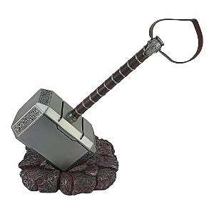 Mjolnir Martelo do Thor Avengers Decoração Geek + Base