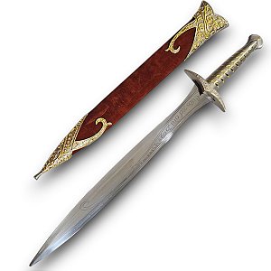 Espada Ferroada Bilbo Bolseiro Senhor dos Anéis Hobbit Em Aço