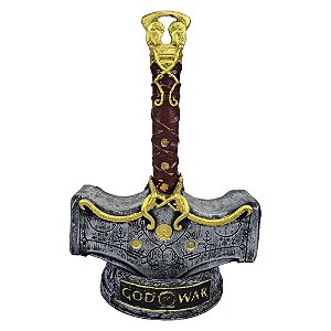 Boneco Thor God of War Ragnarok Colecionavel Estátua de Resina