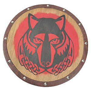 Quadro Skyrim Decorativo Escudo Viking Haafingar - Solitude (Lobo)
