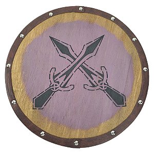 Quadro Skyrim Decorativo Escudo Viking Rift - Riften (Adagas Cruzadas)