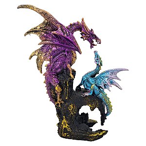 Dragão Decorativo Enfeite em Resina