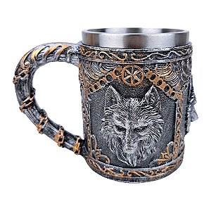 Caneca Medieval Lobo Solitário