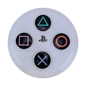 Luminária Playstation Abajur de Mesa Controle Branco