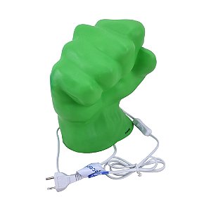 Luminária Marvel Abajur de Mesa Mão do Hulk