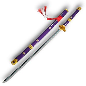 Katana De Led Enma Roxa Zoro One Piece