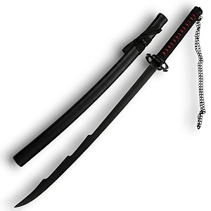 Katana Cosplay Tensa Zangetsu Evolution Bleach Lâmina Bambu