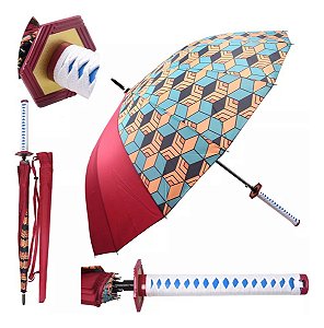 Guarda Chuva De Katana De Giyu Tomioka Demon Slayer Kimetsu No Yaiba