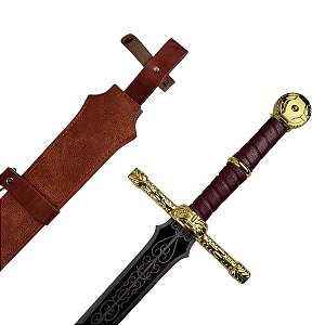 Espada Reta do Lordsworn Elden Ring em Aço