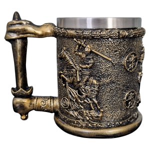 Caneca Medieval Cavaleiro De Batalha 400ml