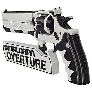 Revólver Cyberpunk 2077 Decorativo Malorian Overture Impressão 3D