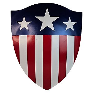 Escudo Capitão América Primeiro Vingador Colecionável Em Aço