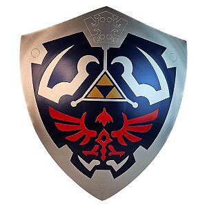 Escudo Hylian Shield Zelda Colecionável em Aço