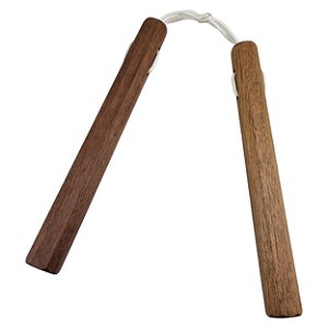 Nunchaku De Madeira Com Corda Para Treino Kung Fu E Karate 30cm