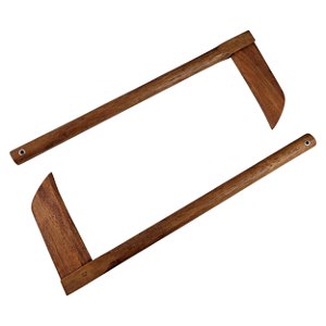 Par Kama Foice De Madeira Cedrinho Para Treino 55cm