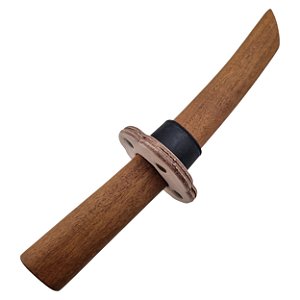 Espada Tantô De Treino Em Madeira Cumaru Com Tsuba 30 Cm