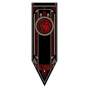 Bandeira Flâmula Casa Targaryen Game Of Thrones