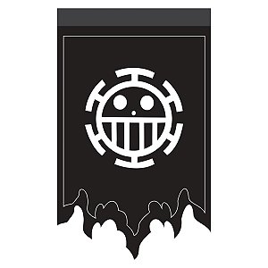 Bandeira Flâmula Trafalgar Law - One Piece