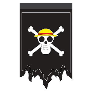 Bandeira Flâmula Luffy Chapéu De Palha - One Piece