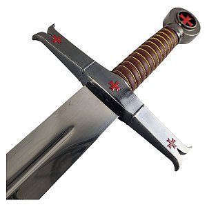 Espada Medieval Dos Cavaleiros Templários Em Aço