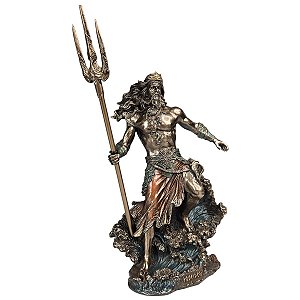 Estátua Poseidon Deus Grego