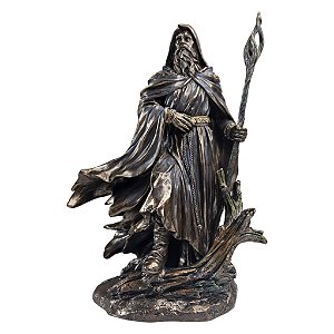 Estátua Mago Merlin Mística