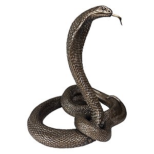 Estátua Cobra Naja Real Serpente