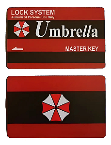 Cartão de Acesso Mestre Kaycard Umbrella Master Key Resident Evil 2