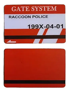 Cartão de Acesso Keycard Vermelho Gate System Resident Evil 2