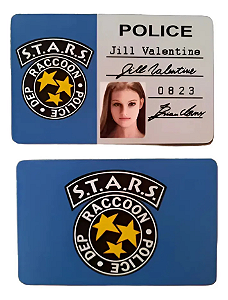 Cartão ID Jill Valentine S.T.A.R.S. Resident Evil 1