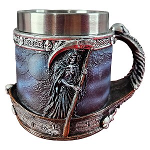 Caneca Ceifador Caronte Copo em Inox 400ml