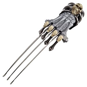 Garra Estilo Wolverine Aço E Polímero Com Caveiras No Punho