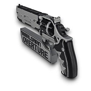 Revólver Malorian Cyberpunk 2077 Decorativo Overture Impressão 3D