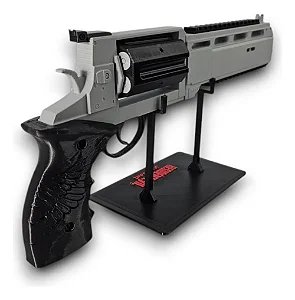 Revólver Magnum Leon Resident Evil Requiem Decorativo Impressão 3D